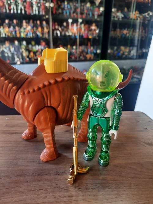 1980`s Airgam Boys SPACE DINOSAUR AND ALIEN Vintage Figure