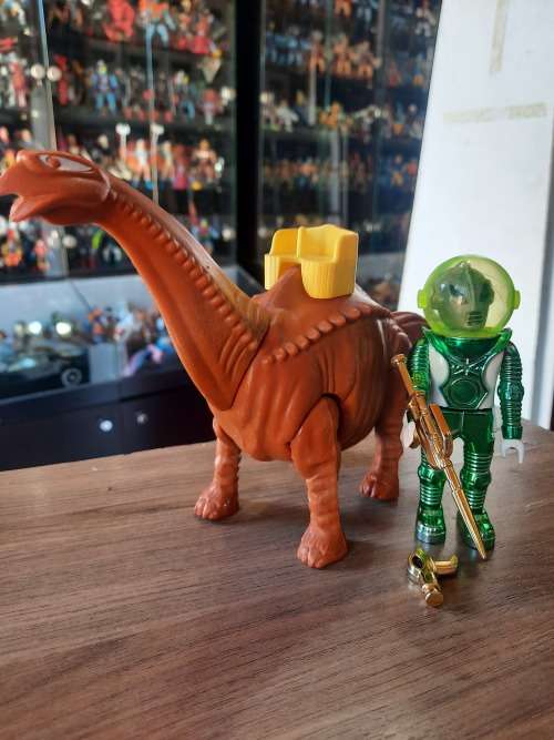 1980`s Airgam Boys SPACE DINOSAUR AND ALIEN Vintage Figure