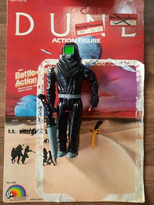 1984 DUNE Complete Sardaukar Warrior With Cardback Vintage Figure LJN
