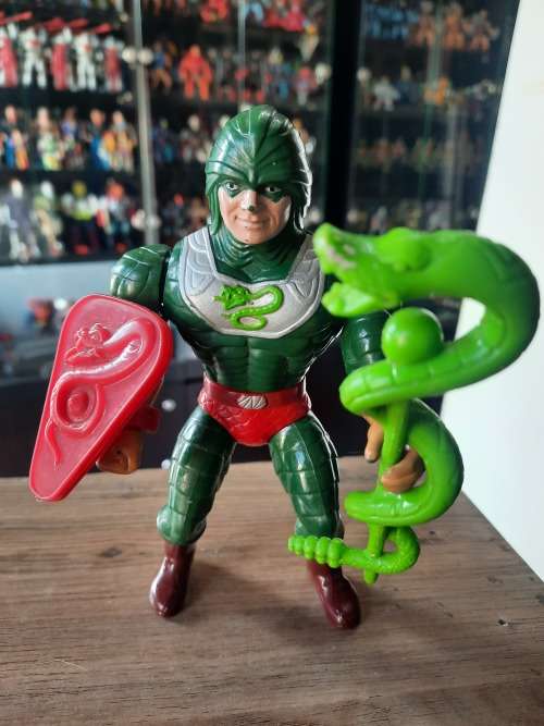 1986 Complete King Hiss of He-Man-Masters of the Universe 45 (MOTU) Vintage Figure