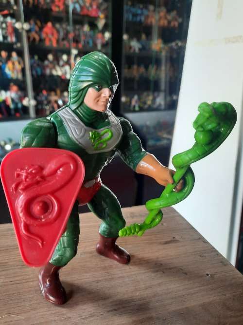 1986 Complete King Hiss of He-Man-Masters of the Universe 45 (MOTU) Vintage Figure