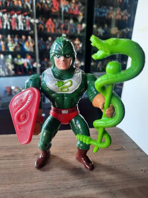 1986 Complete King Hiss of He-Man-Masters of the Universe 48 (MOTU) Vintage Figure