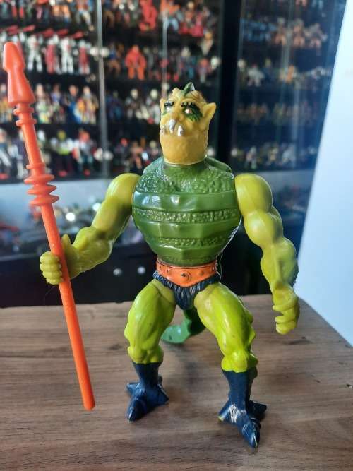 1984 Complete Whiplash of He-Man-Masters of the Universe 39 (MOTU) Vintage Figure