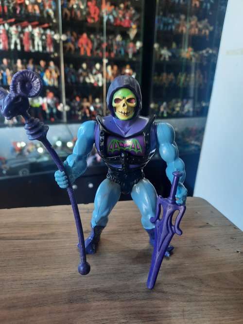 1984 Complete Battle Armor Skeletor of He-Man-Masters of the Universe 39 (MOTU) Vintage Figure
