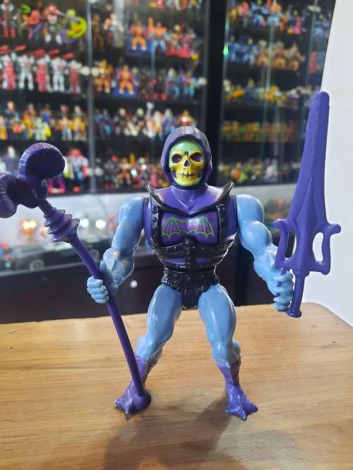 1984 Complete Battle Armor Skeletor of He-Man-Masters of the Universe 23 (MOTU) Vintage Figure