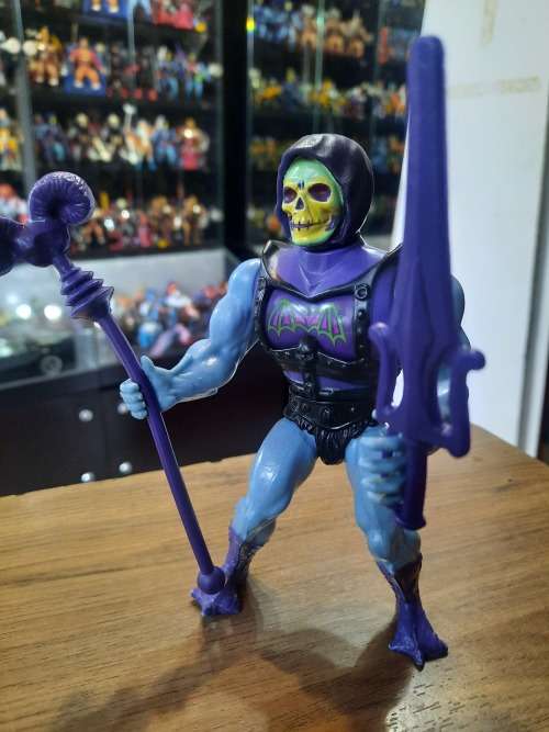 1984 Complete Battle Armor Skeletor of He-Man-Masters of the Universe 23 (MOTU) Vintage Figure