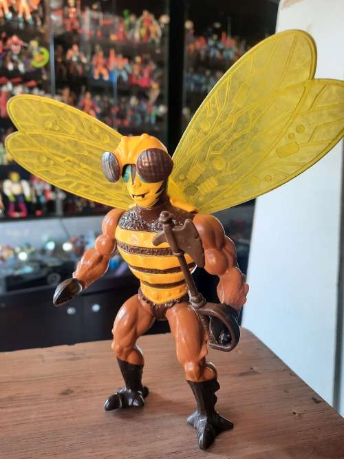 1984 Complete Buzz-Off of He-Man-Masters of the Universe 23 (MOTU) Vintage Figure