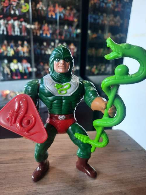 1986 Complete King Hiss of He-Man-Masters of the Universe 23 (MOTU) Vintage Figure