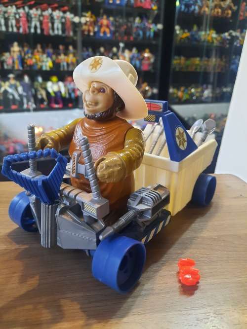 BraveStarr 1986 Complete Deputy Fuzz With Prairie Rocket Vintage Figure #23