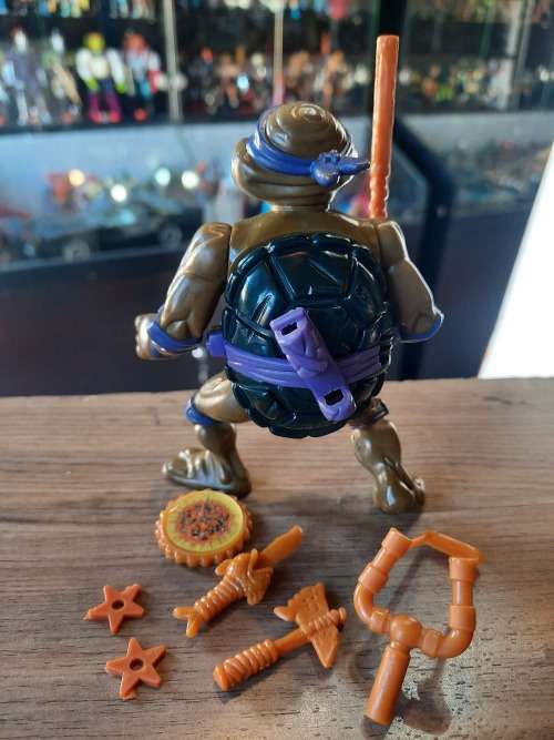 1990 Complete Storage Shell Donatello Vintage Figure Teenage Mutant Ninja Turtles