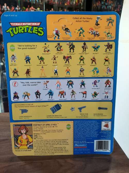 1990 MOC April o Neil Vintage Figure Teenage Mutant Ninja Turtles