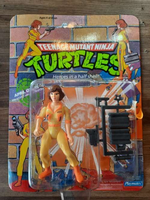 1990 MOC April o Neil Vintage Figure Teenage Mutant Ninja Turtles