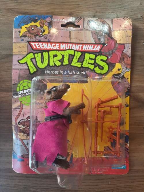1988 MOC Splinter Vintage Figure Teenage Mutant Ninja Turtles