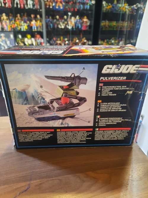 GI Joe 1990 Complete Boxed PULVERIZER Vintage Figures