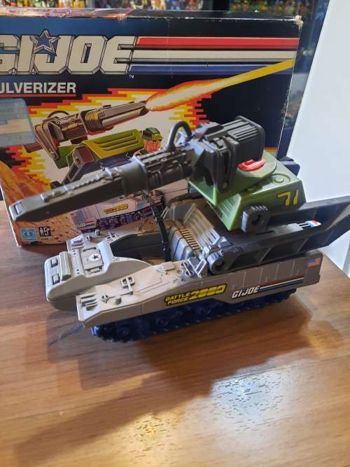 GI Joe 1990 Complete Boxed PULVERIZER Vintage Figures
