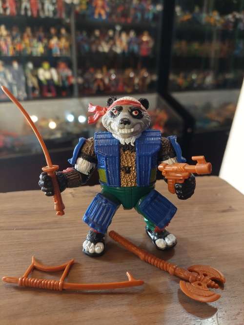 1991 Complete Panda Khan Vintage Figure Teenage Mutant Ninja Turtles  85