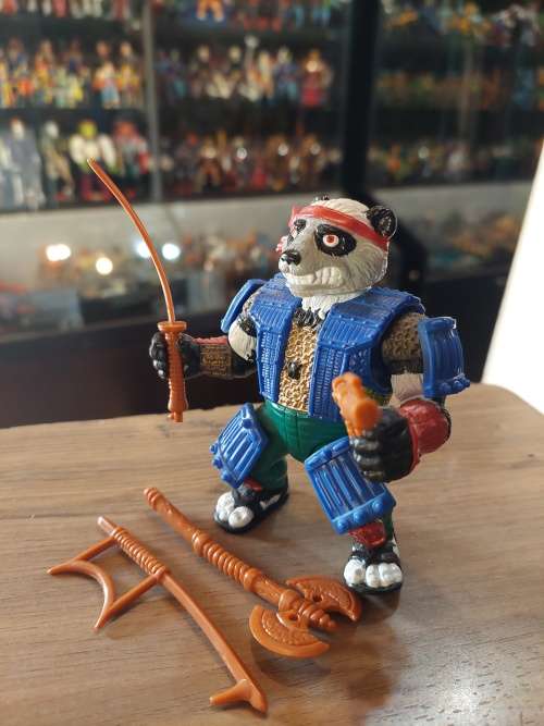 1991 Complete Panda Khan Vintage Figure Teenage Mutant Ninja Turtles  85