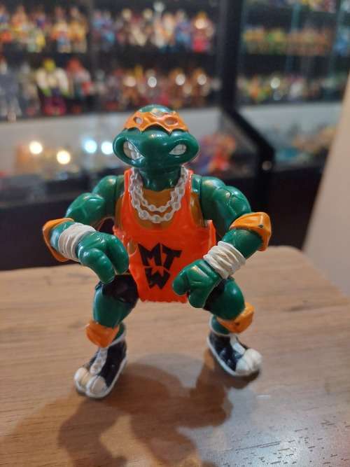 1991 SHELL SLAMMIN MIKE Vintage Figure Teenage Mutant Ninja Turtles #85