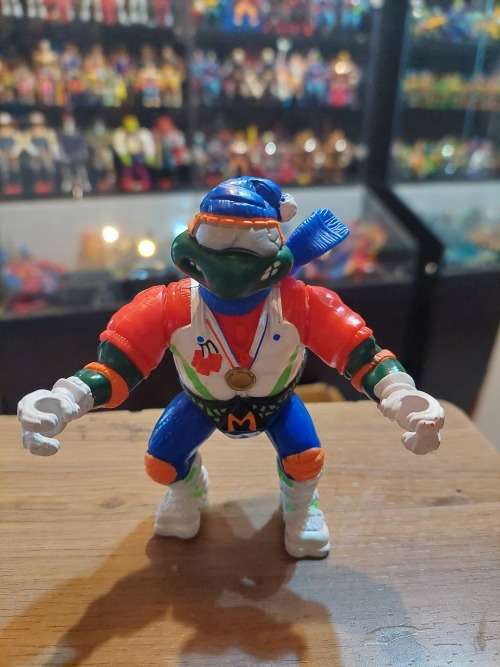 1991 HOT DOGGIN MIKE Vintage Figure Teenage Mutant Ninja Turtles 85