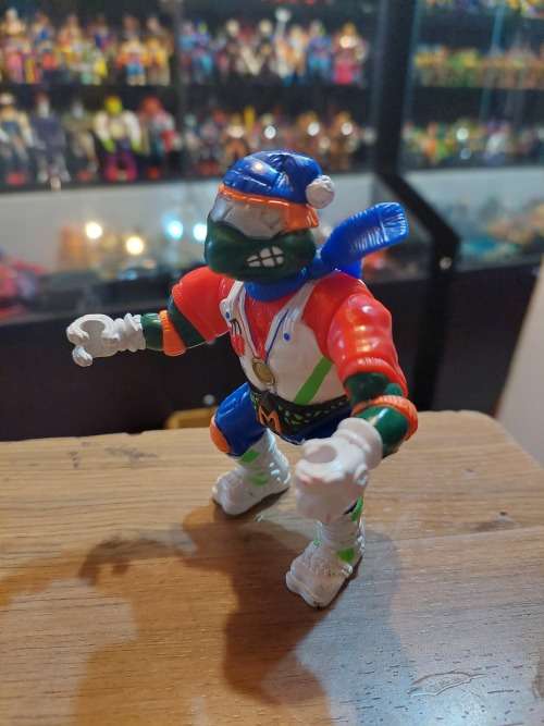 1991 HOT DOGGIN MIKE Vintage Figure Teenage Mutant Ninja Turtles 85