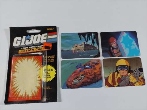 GI Joe 1986 TRADING CARDS x4 Vintage Figures