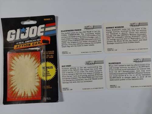 GI Joe 1986 TRADING CARDS x4 Vintage Figures