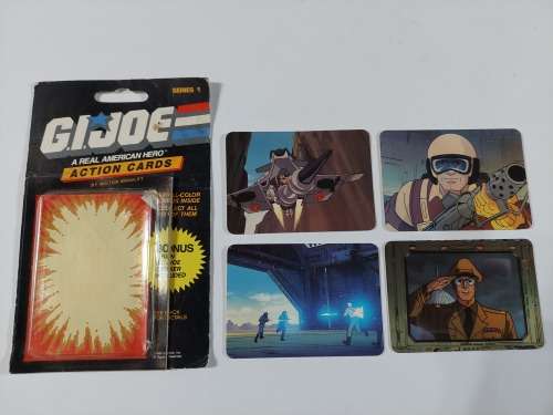 GI Joe 1986 TRADING CARDS x4 Vintage Figures