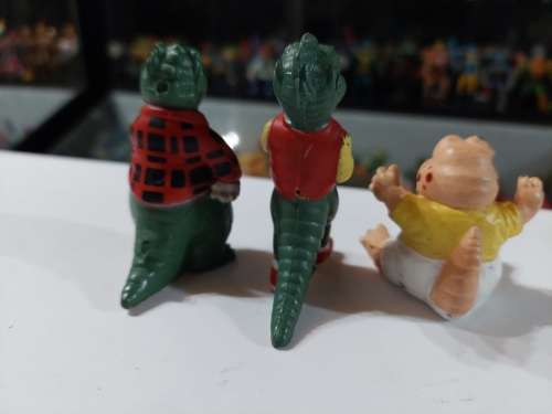 1991 Dinosaurs PVC SMALL x3 Vintage Figure