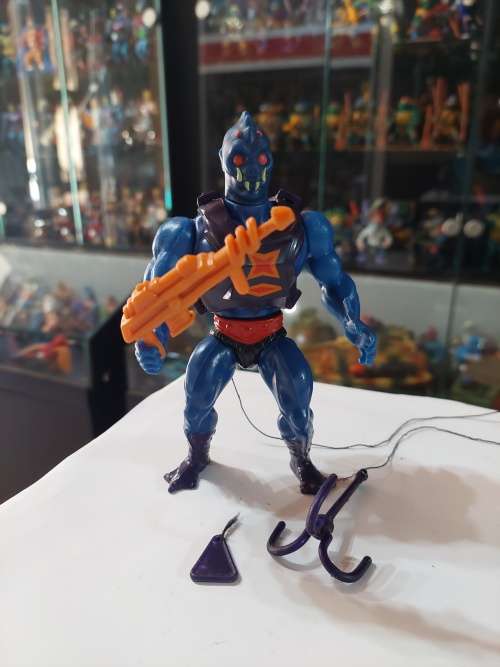 1984 Complete Webstor of He-Man-Masters of the Universe 84 (MOTU) Vintage Figure