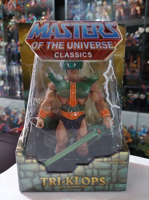 MOTUC Complete Tri-Klops With Box Masters Of The Universe Classics Figure He-Man