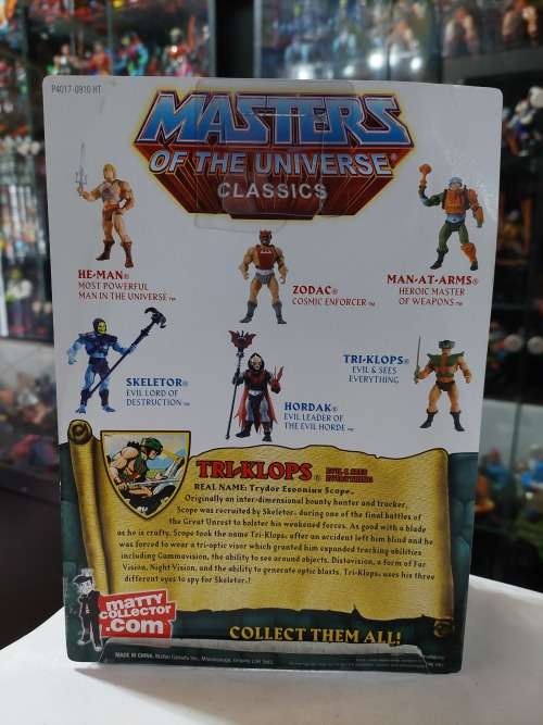 MOTUC Complete Tri-Klops With Box Masters Of The Universe Classics Figure He-Man