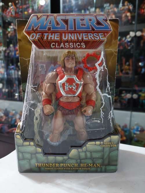 MOTUC THUNDER PUNCH HE-MAN (MOC) Masters Of The Universe Classics Figure He-Man