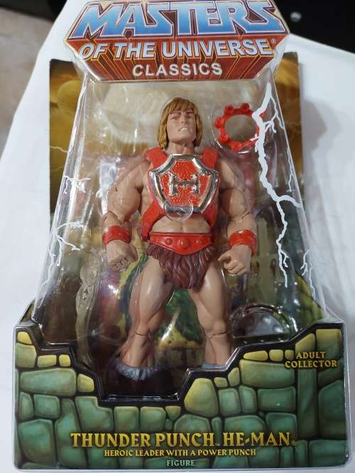MOTUC THUNDER PUNCH HE-MAN (MOC) Masters Of The Universe Classics Figure He-Man