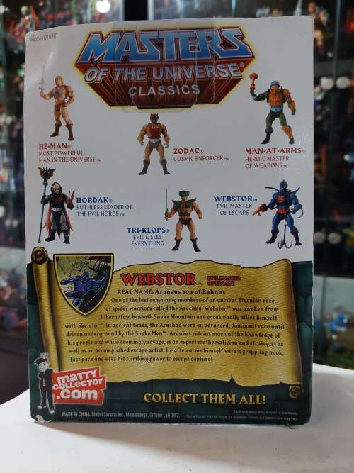 MOTUC WEBSTOR (MOC) Masters Of The Universe Classics Figure He-Man