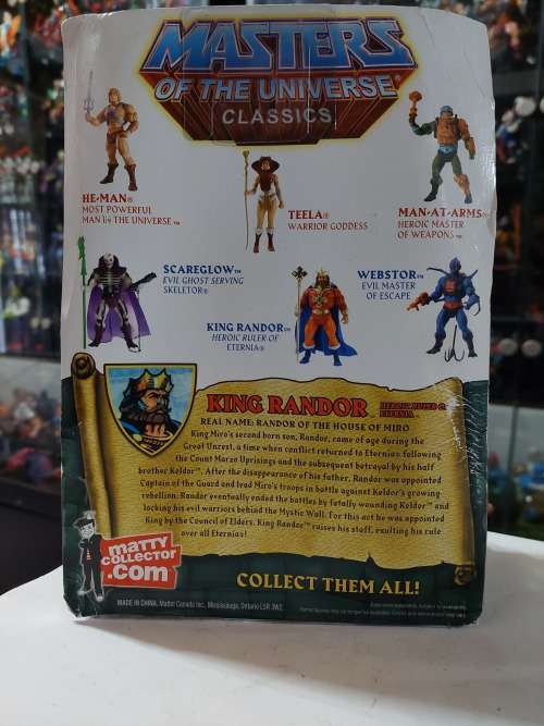 MOTUC KING RANDOR (MOC) Masters Of The Universe Classics Figure He-Man