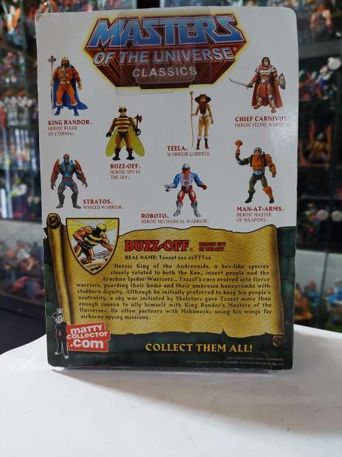 MOTUC BUZZ OFF (MOC) Masters Of The Universe Classics Figure He-Man