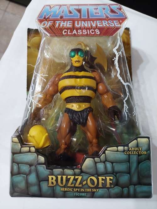 MOTUC BUZZ OFF (MOC) Masters Of The Universe Classics Figure He-Man