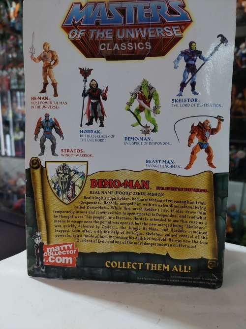 MOTUC DEMO-MAN (MOC) Masters Of The Universe Classics Figure He-Man