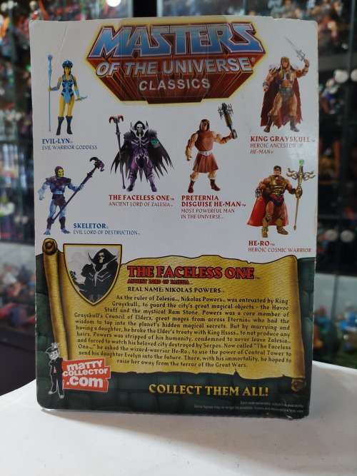 MOTUC THE FACELESS ONE (MOC) Masters Of The Universe Classics Figure He-Man