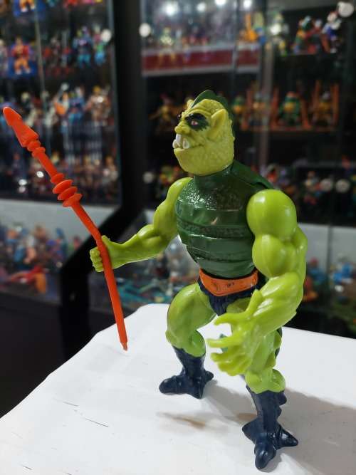 1984 Complete Whiplash of He-Man-Masters of the Universe 49 (MOTU) Vintage Figure