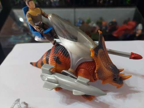Dino Riders 1990 Complete RARE Chasmosaurus Vintage Figure