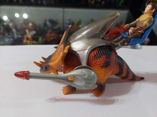 Dino Riders 1990 Complete RARE Chasmosaurus Vintage Figure