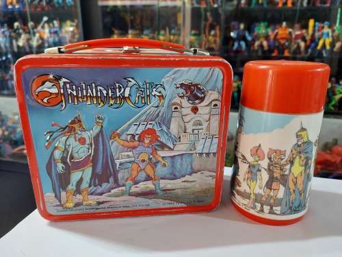 1985 Thundercats RARE Metal Lunchbox and Thermos Vintage
