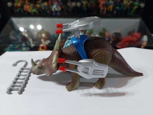 Dino Riders 1987 Styracosaurus With Turret Vintage Figure