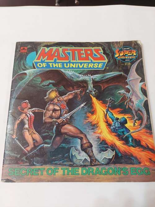 1983 GOLDEN BOOK ` SECRET OFTHE DRAGONS EGG` of He-man-Masters of the Universe (MOTU) Vintage Figure