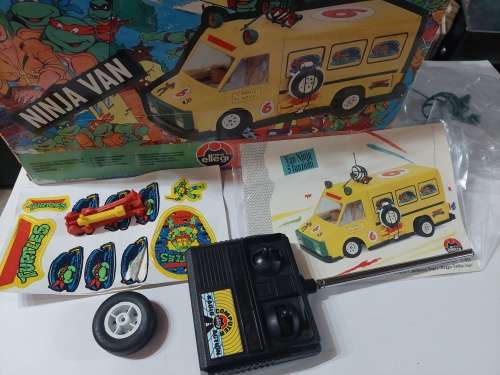 1990 RARE BOXED ITALY TMNT PARTY WAGON Vintage Figure Teenage Mutant Ninja Turtles