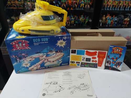 1991 BOXED CAPTAIN PLANET ECO SUB (UNUSED) Vintage Figure