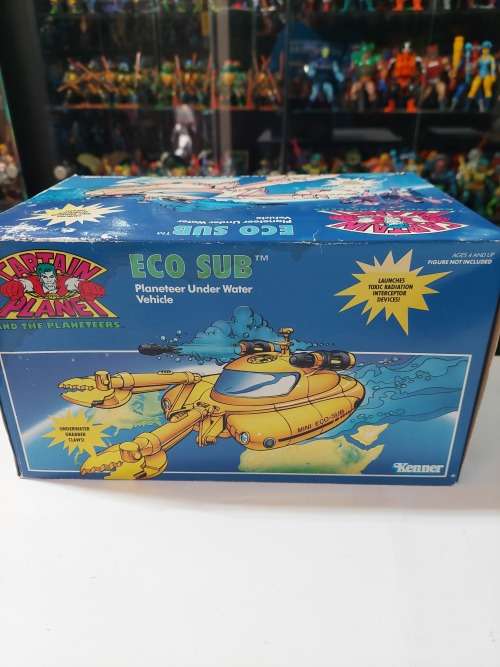 1991 BOXED CAPTAIN PLANET ECO SUB (UNUSED) Vintage Figure