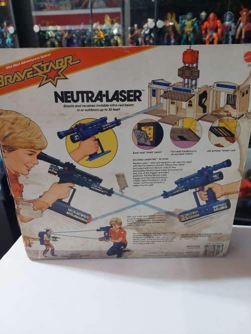 BraveStarr 1986 BOXED NEUTRA-LASER Vintage Figure