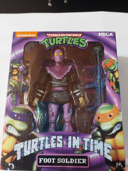 NECA  MOC TURTLES IN TIME FOOT SOLDIER